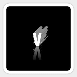 Letter V Sticker